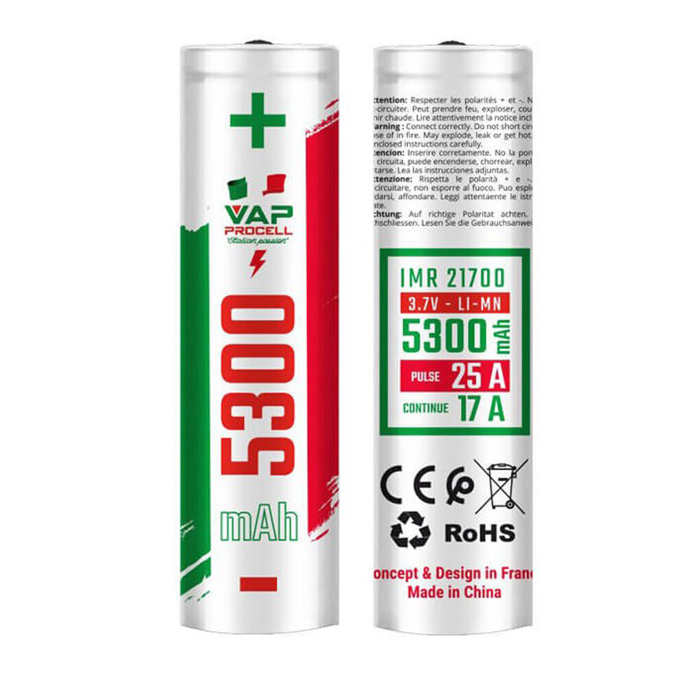 Μπαταρία 21700 Vap Procell IMR 5300mAh 25A